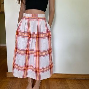 Vintage Plaid Skirt